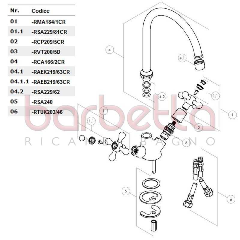 Rubinetteria Nobili Serie Grazia.Ricambio Cappuccio Grazia Cromo Nobili Rcp209 5cr