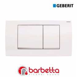 Geberit 115888111 Placca di comando Twinline con operazione dalla parte  anteriore,bianco : : Fai da te