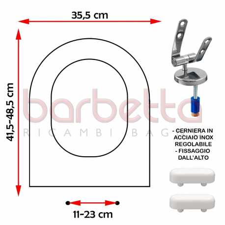 SEDILE COPRIWATER COMPATIBILE DURAVIT DARLING NEW BIANCO