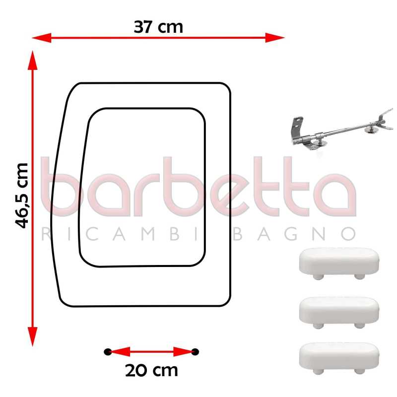 Sedile copriwater compatibile vitruvit olympic po003086